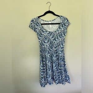 Aeropostale blue cap sleeve skater dress. Size Medium